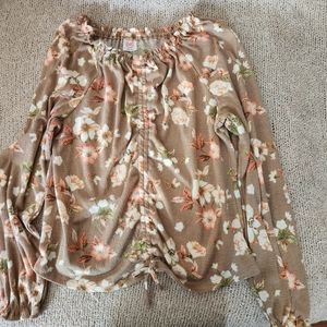 Wonder nation boho floral shirt